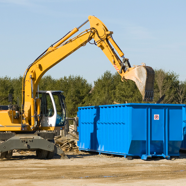 what size residential dumpster rentals are available in Pierson